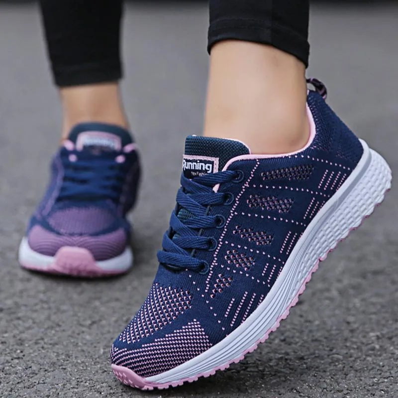 Storazone BlueShoes / 35 Women's Sneakers Fashion Shoes Woman Platform Women's Vulcanized Shoes Sneakers Women Shoes Breathable Shoe For Women Zapato