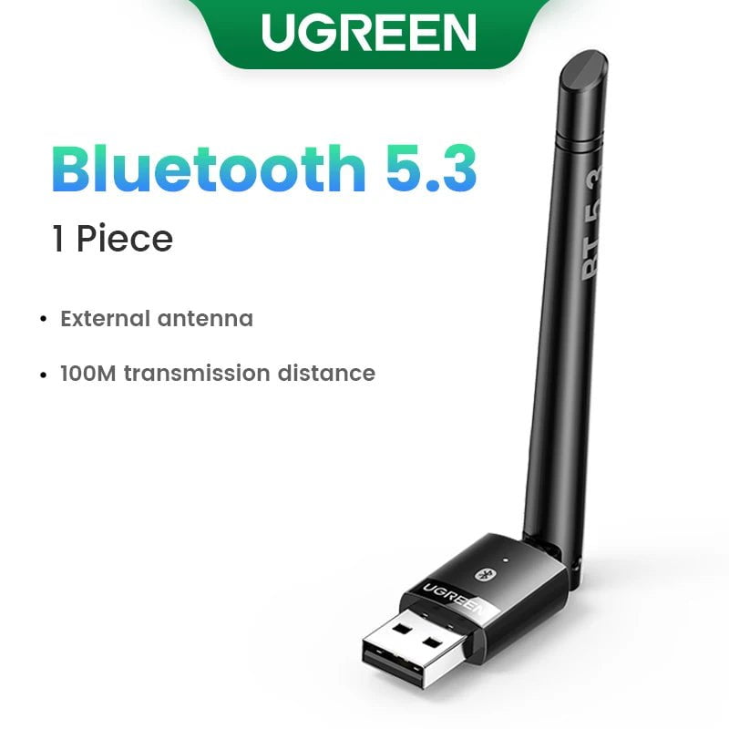 Storazone Bluetooth 5.3 2 / CHINA UGREEN USB Bluetooth 5.3 5.4  Dongle Adapter for PC Speaker Wireless Mouse Keyboard Music Audio Receiver Transmitter Bluetooth