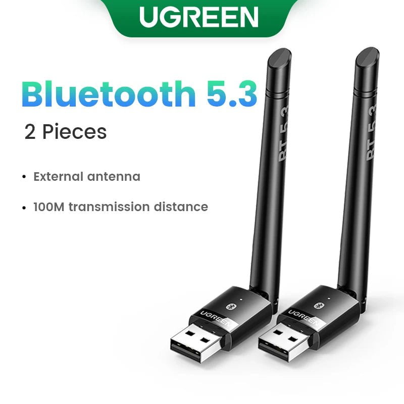 Storazone Bluetooth 5.3 3 / CHINA UGREEN USB Bluetooth 5.3 5.4  Dongle Adapter for PC Speaker Wireless Mouse Keyboard Music Audio Receiver Transmitter Bluetooth