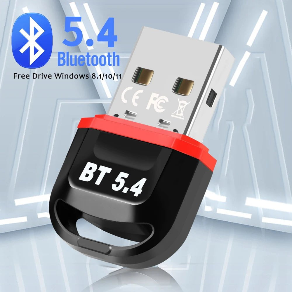 Storazone Bluetooth 5.4 Latest Bluetooth Adapter for Pc Usb Bluetooth 5.0 Bluetooth 5.3 5.4 Dongle Receiver for Speaker Mouse Keyboard Music Audio Transmitter