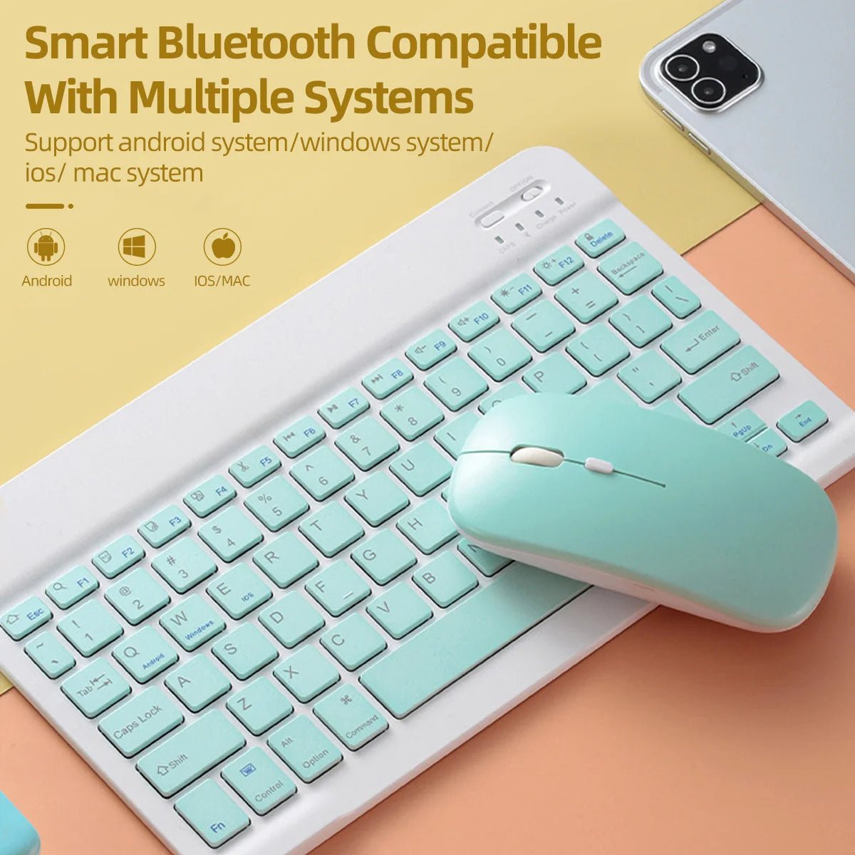 Storazone Bluetooth Mouse For iPad Samsung MatePad Lenovo MiPad Android Windows Tablet Battery Wireless Mouse For Laptop Notebook Computer