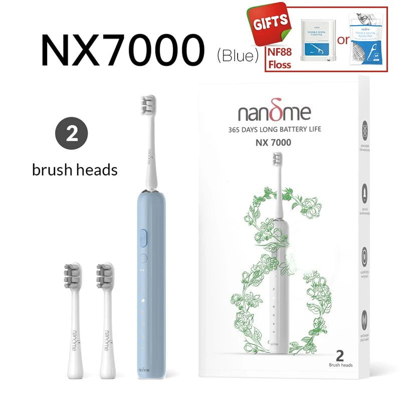 Storazone Bluex2 brush head / spain Nandme NX7000 NX8000 Smart Sonic Electric Toothbrush IPX7 Rechargeable Ultrasound Tooth Brush Ultrasonic Teethbrush