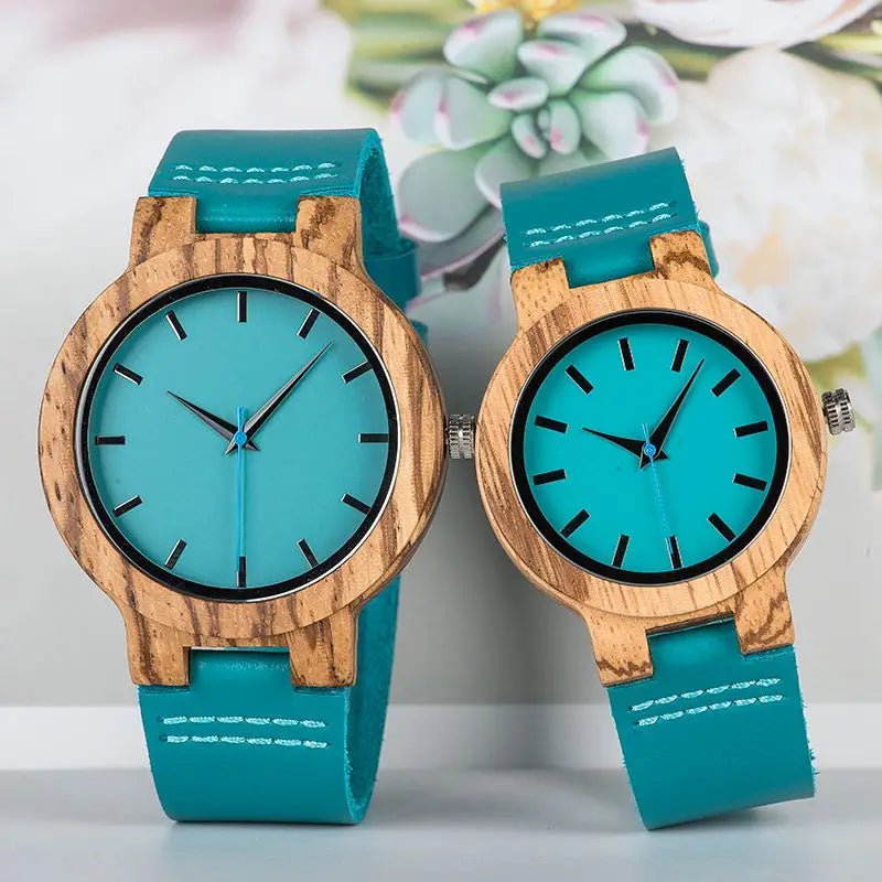 Storazone BOBOB BIRD Couple Watch Wood Men Women Wristwatch Customized Lovers Watches Anniversary Gifts in Wooden Gift Box