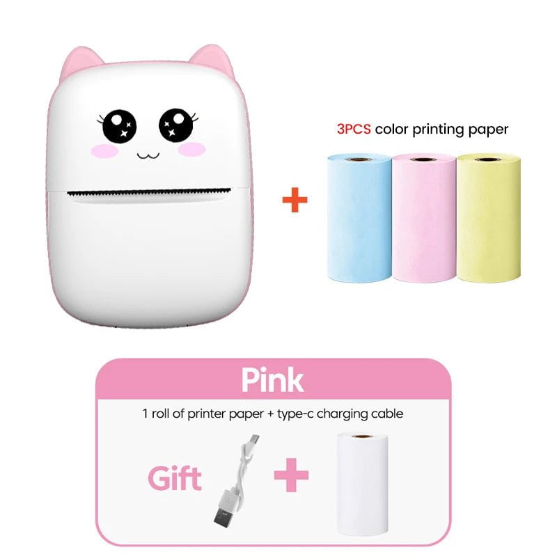 Storazone BP 3 Color Thermal Mini Printer Thermal Printer Inkless Bluetooth Wireless Portable Pocket Self-adhesive Label Printer for Sticker Lable Maker