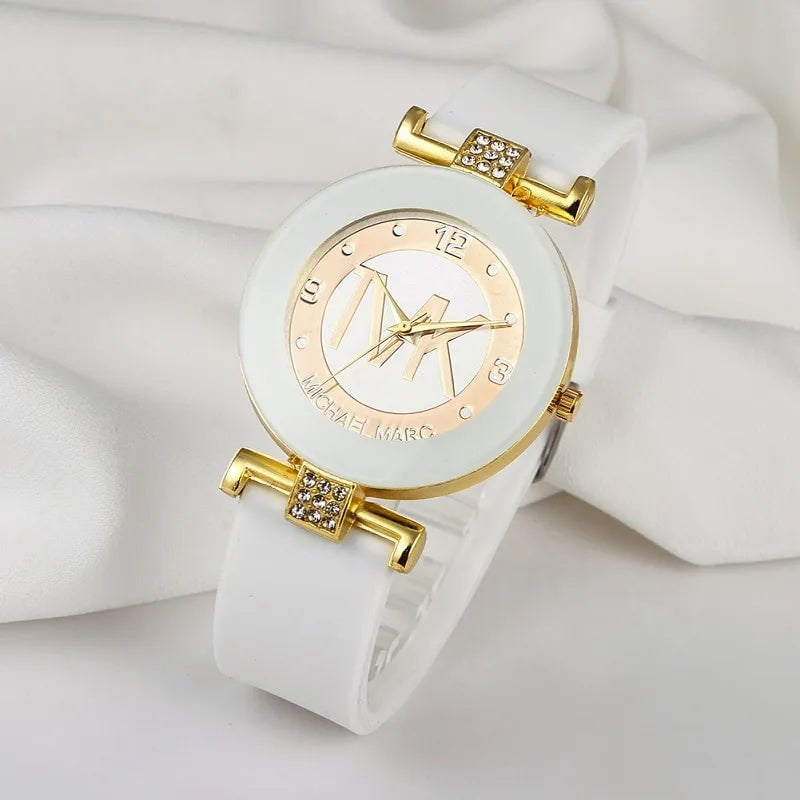 Storazone Brand TVK Watch Women Gift Fashion Watches Black Luxury Clock Silica Gel Quartz Woman Wristwatch Relogio Masculino Zegarek Damsk