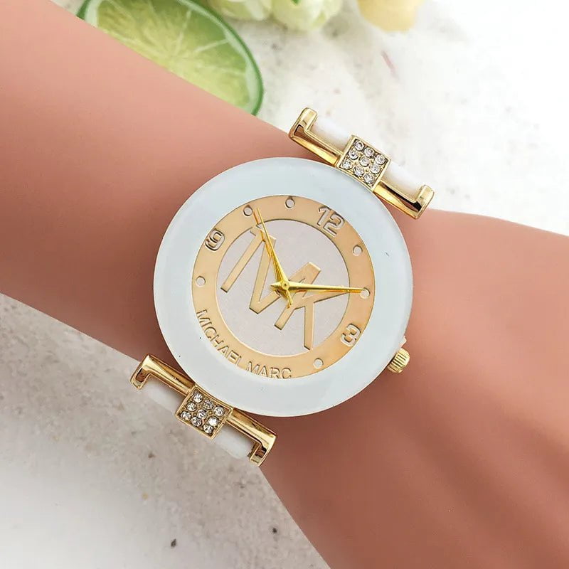 Storazone Brand TVK Watch Women Gift Fashion Watches Black Luxury Clock Silica Gel Quartz Woman Wristwatch Relogio Masculino Zegarek Damsk