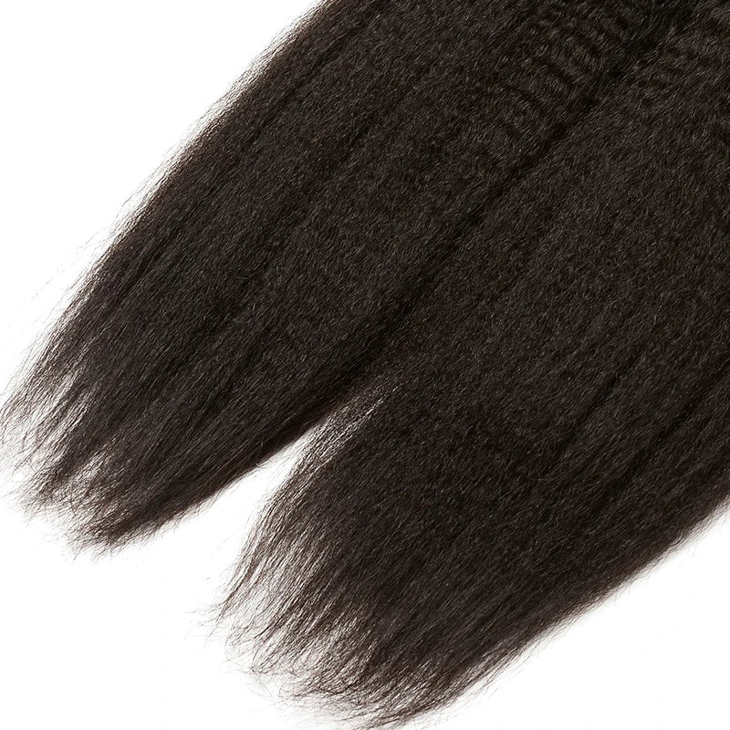 Storazone Brazilian Bundles Kinky Straight Human Hair 8a Original Human Hair Yaki Straight  Bundles On Sale Natural Color Thick Bundles