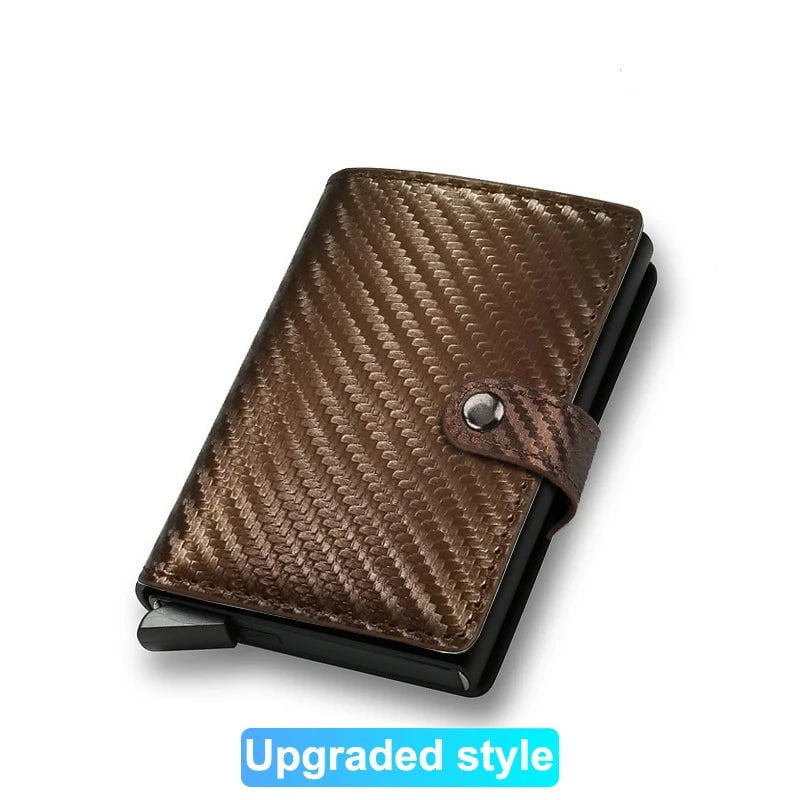 Storazone Bronze (Upgraded) Rfid Credit Card Holder Men Wallets Bank Cardholder Case Small Leather Slim Thin Magic Mini Wallet Smart Minimalist Wallet  2023