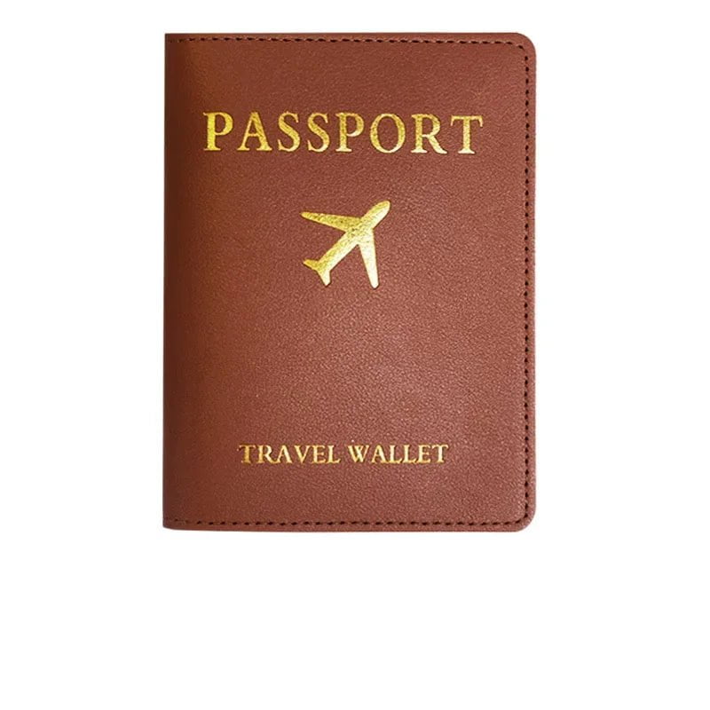Storazone brown 1PC Women Men PU Leather Luggage Tag Suitcase Identifier Label Baggage Boarding Bag Tag Name ID Address Holder Travel Accessorie