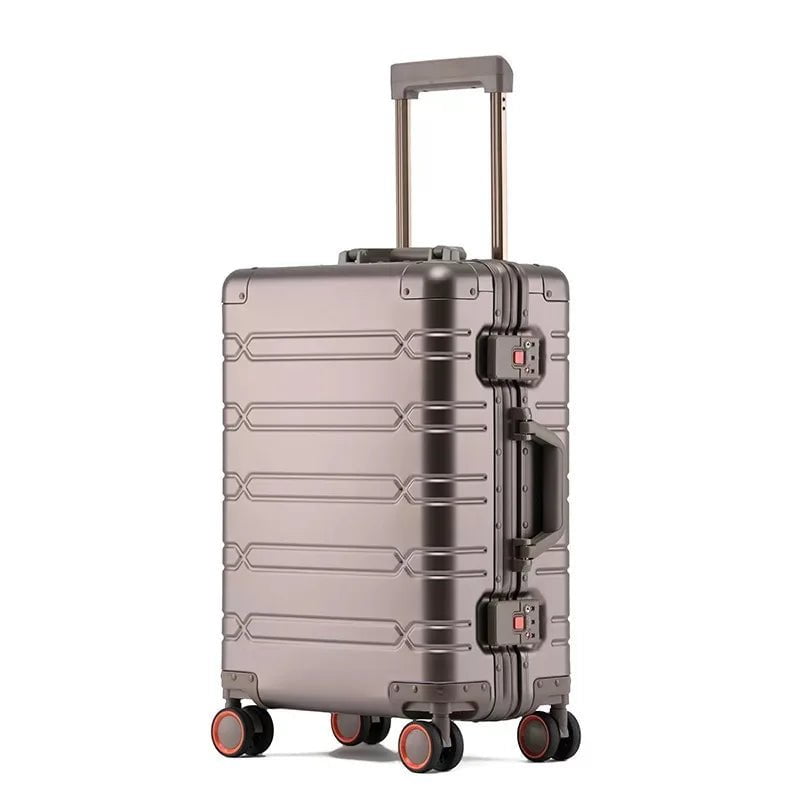 Storazone brown / 20" TRAVEL TALE 20" Inch Aluminum Suitcase Business Luggage 24" Trolley Case For Travelling