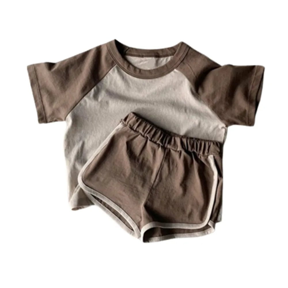 Storazone brown / 24M Baby Boys Clothing Sets 0-5 Years Summer Cotton T-Shirt Children Boys Clothes Suit for Kids Outfit Shorts Outfit Infant