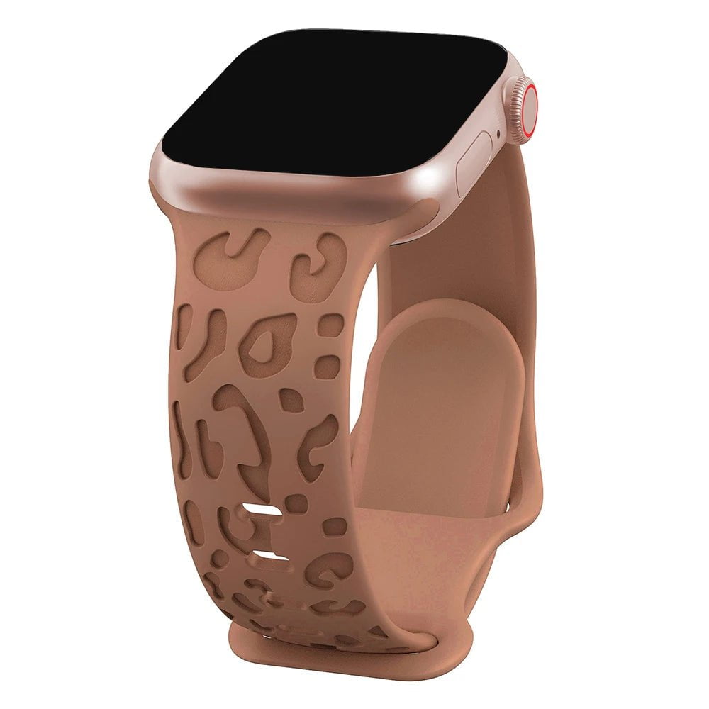 Storazone Brown / 38mm 40mm 41mm / CHINA Strap For Apple Watch Band 45mm 44mm 42mm 41mm 40mm 49mm 40 mm Engraved correa bracelet iwatch series ultra 2 9 7 se 3 6 8 5 4