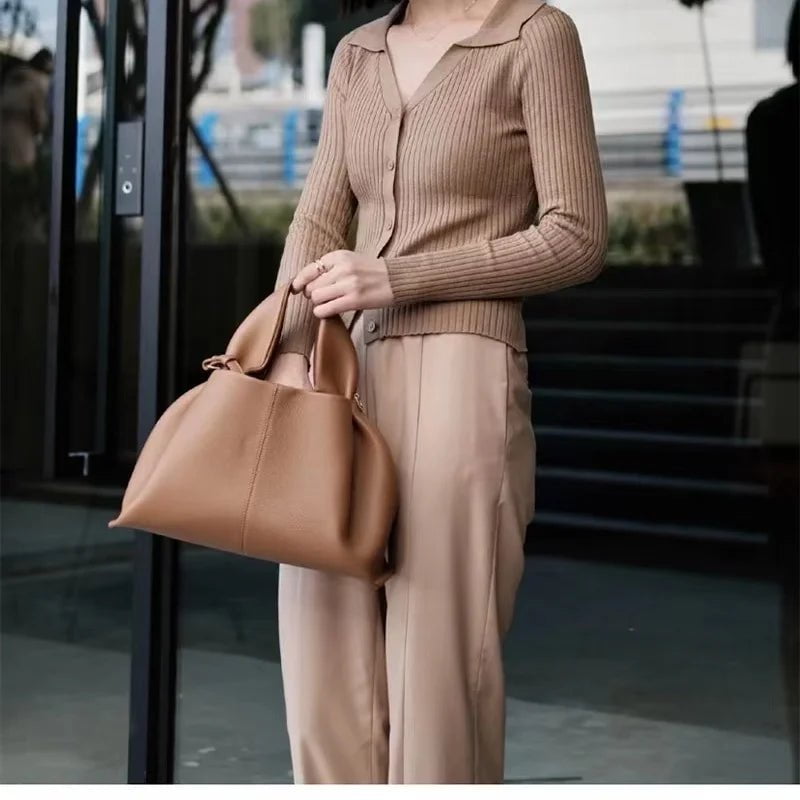 Storazone brown BIG NEW Large Shoulder Side Bag for Women 2022 Trend Designer Winter Simple Solid Color Big High Capacity Tote Bags Handbags