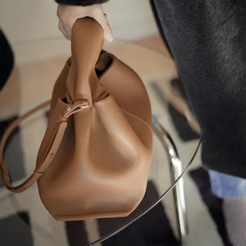 Storazone brown  SMALL NEW Large Shoulder Side Bag for Women 2022 Trend Designer Winter Simple Solid Color Big High Capacity Tote Bags Handbags