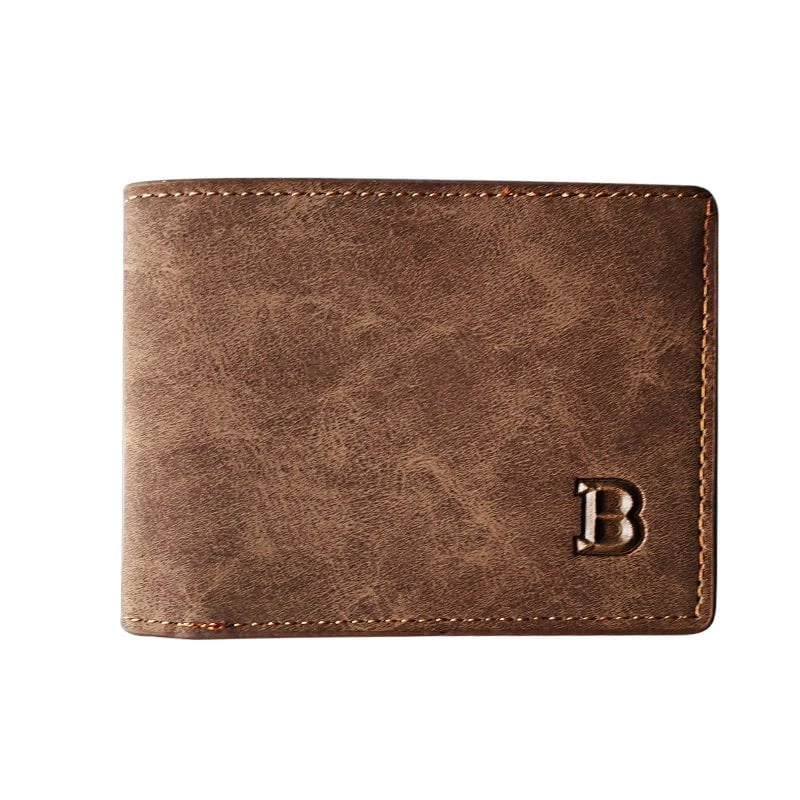 Storazone Brown wallet Hot Selling Leather Wallet Top Men Coin Bag Minimalist Thin Purse Card Pack Purse Business Short Wallet for Men 2023 New Fashion