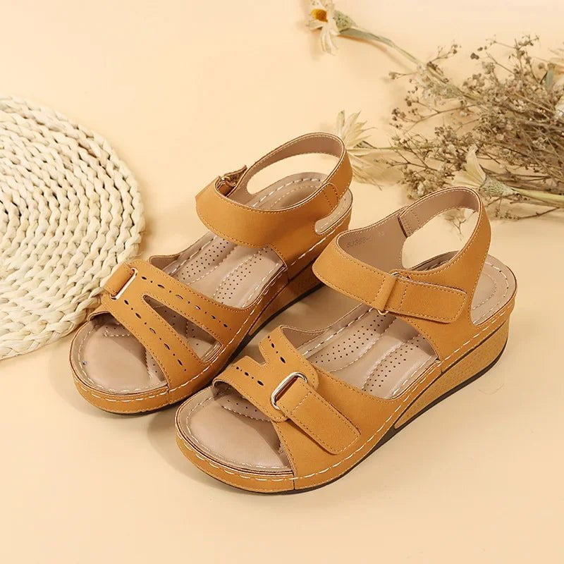 Storazone Brown Yellow / 43 2024 New UZZDSS Women's Sandals WNX330100
