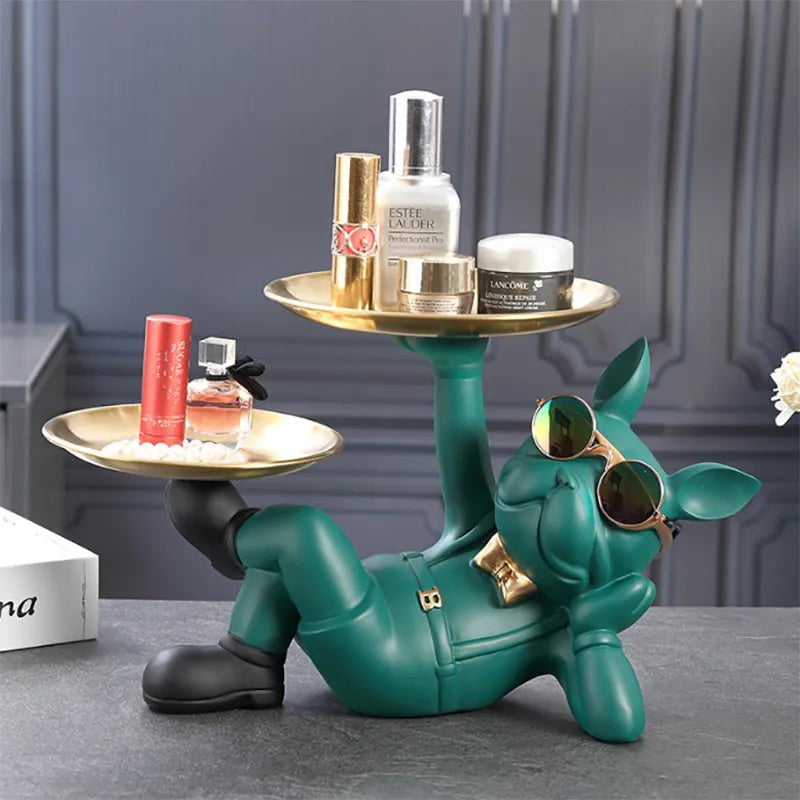 Storazone Bulldog Animal Figurines Cool Dog Statue Sculpture Living  Study Room Bedroom Decor Home Interior Decoration Accessories