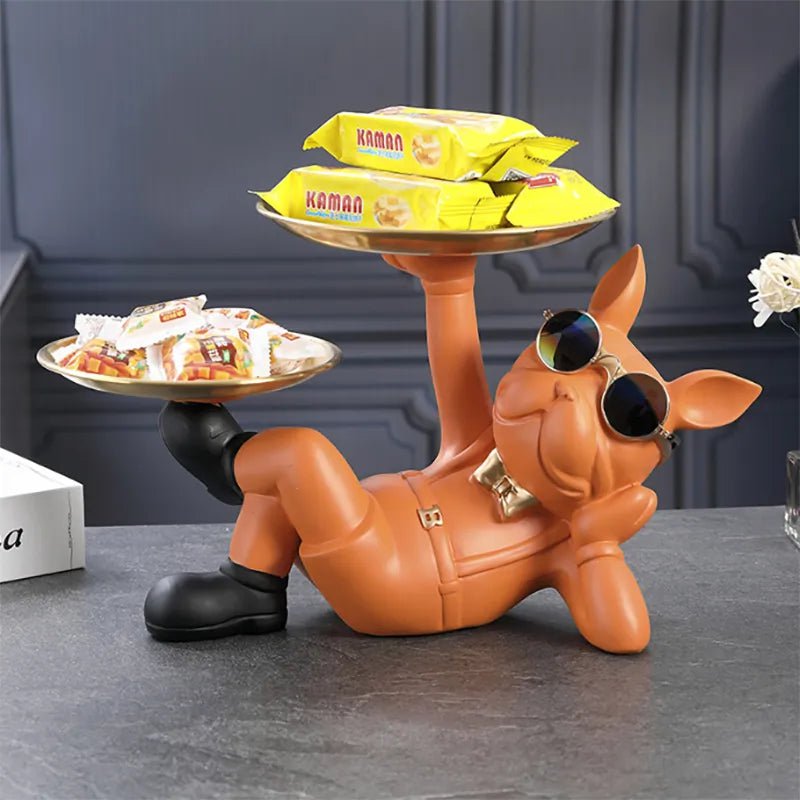Storazone Bulldog Animal Figurines Cool Dog Statue Sculpture Living  Study Room Bedroom Decor Home Interior Decoration Accessories