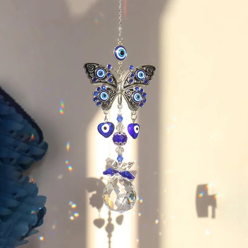 Storazone C 3274 1 Piece, Butterfly Devil's Eye, Crystal Pendant, Family Outdoor Garden Decoration