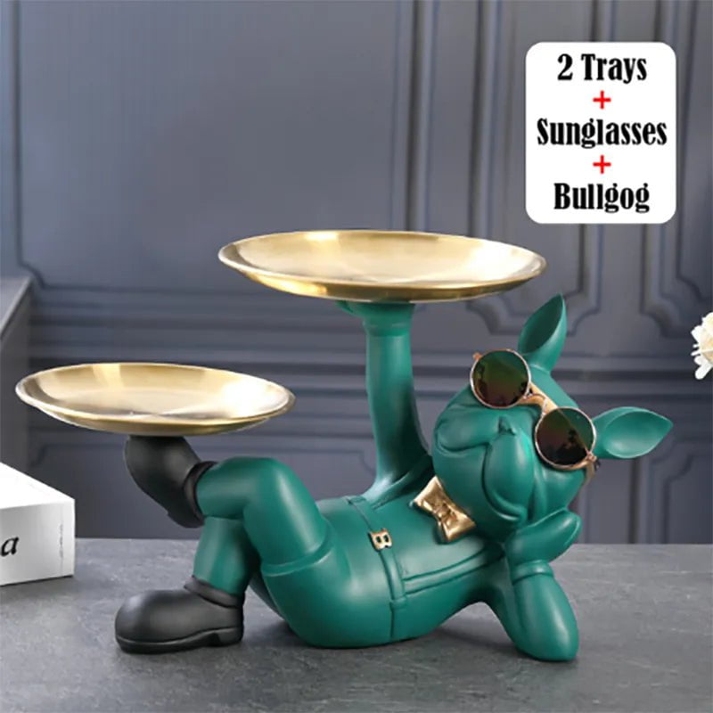 Storazone C Bulldog Animal Figurines Cool Dog Statue Sculpture Living  Study Room Bedroom Decor Home Interior Decoration Accessories