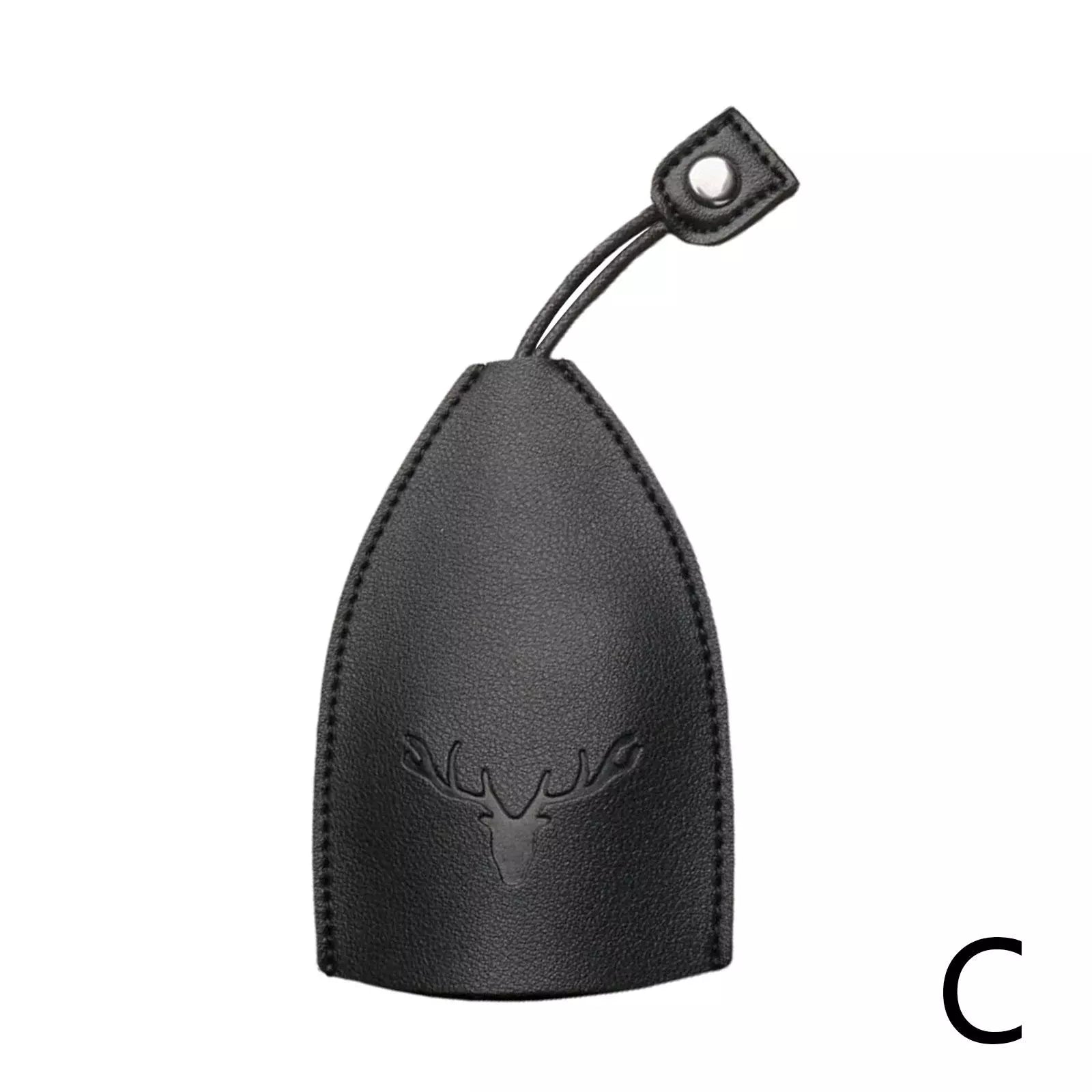 Storazone C / China Christmas Elk Key Box Cute Pull Out Key Wallets Case PU Leather Key Case Pull Type Pocket Key Holder For Keys Leather keychain