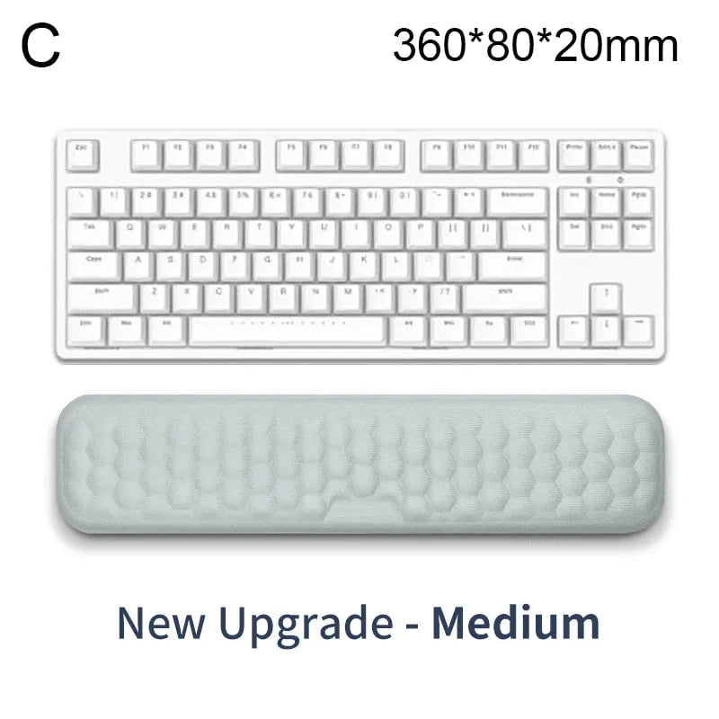 Storazone C The New Mouse & Keyboard Wrist Protection Rest Pad With Massage Texture For PC Gaming Laptop Keyboard Mouse Memory Cotton Rest