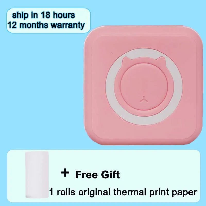 Storazone C15 full Pink Portable Mini Bluetooth WiFi New Thermal Printer Mobile Phone Photo Title Note Hot Print Pocket Student Error Label Printer