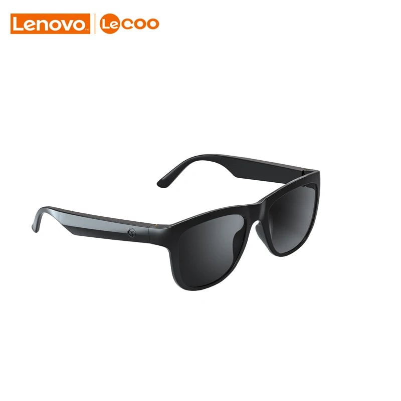 Storazone C8-BLACK Lenovo Lecoo C8 Smart Glasses Headset Wireless Bluetooth Sunglasses Outdoor Sport earphone Calling Music Anti-Blue Eyeglasses