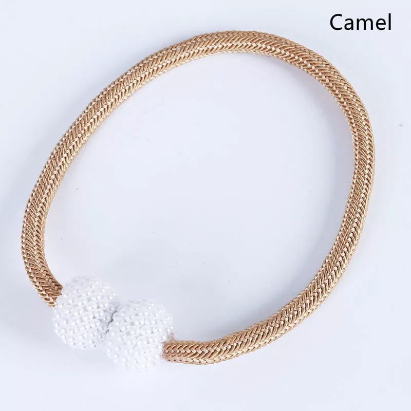 Storazone Camel / 1PC 2PCS Pearl Magnetic Curtain Clip Curtain Holders Tie Back Buckle Clips Hanging Ball Buckle Tie Back Curtain Decor Accessories