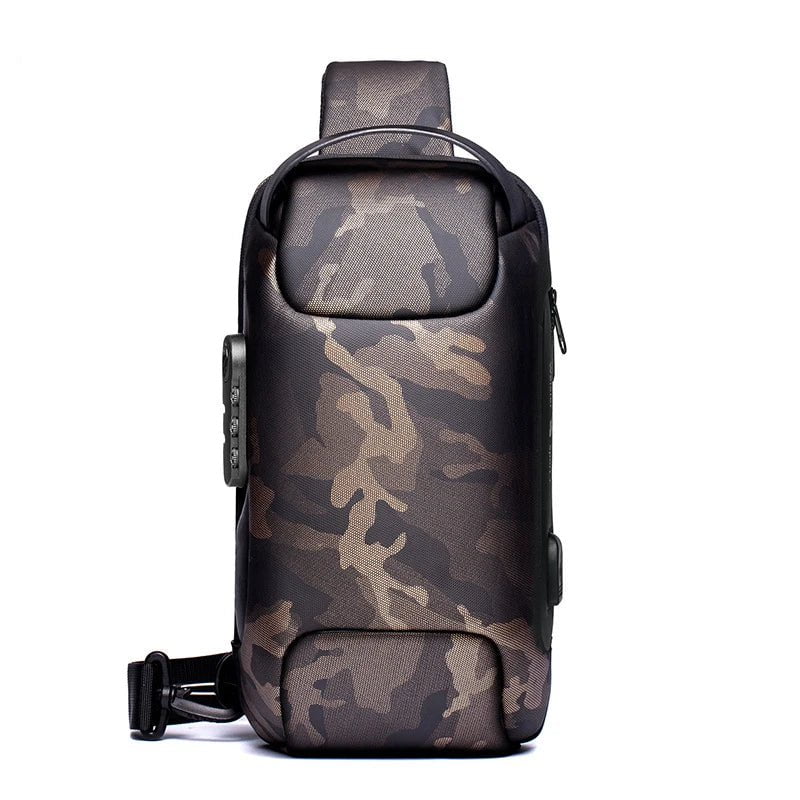 Storazone Camo WEIXIER Shoulder Bag for Men Waterproof USB Man Crossbody Bag Anti-Theft Short Travel Messenger Sling Fashion Designer Chest Bag