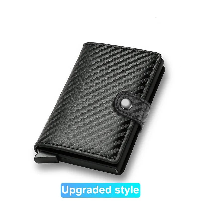 Storazone Carbon (Upgraded) Rfid Credit Card Holder Men Wallets Bank Cardholder Case Small Leather Slim Thin Magic Mini Wallet Smart Minimalist Wallet  2023