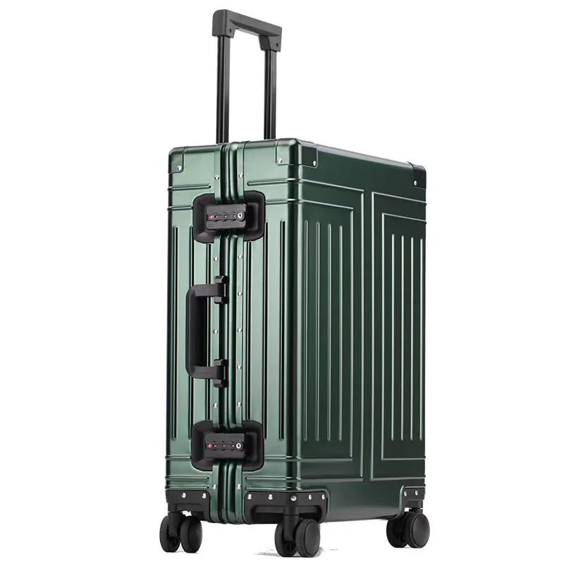 Storazone Carrylove 20"24"26"29" Inch Aluminum Trolley Suitcase Waterproof Metallic Cabin Luggage Trolly Bag With Wheels