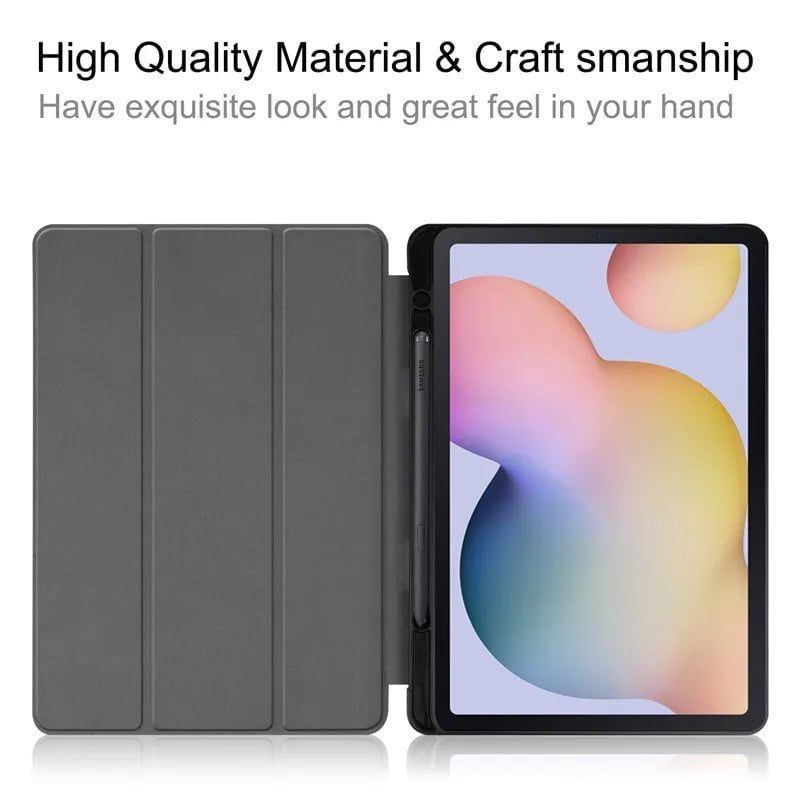 Storazone Case For Samsung Galaxy Tab S6 Lite 10.4 Stand Cover for Samsung Tab S6 Lite 2020 2022 SM-P613 P615 P610 P619 Pencil Holder Fund