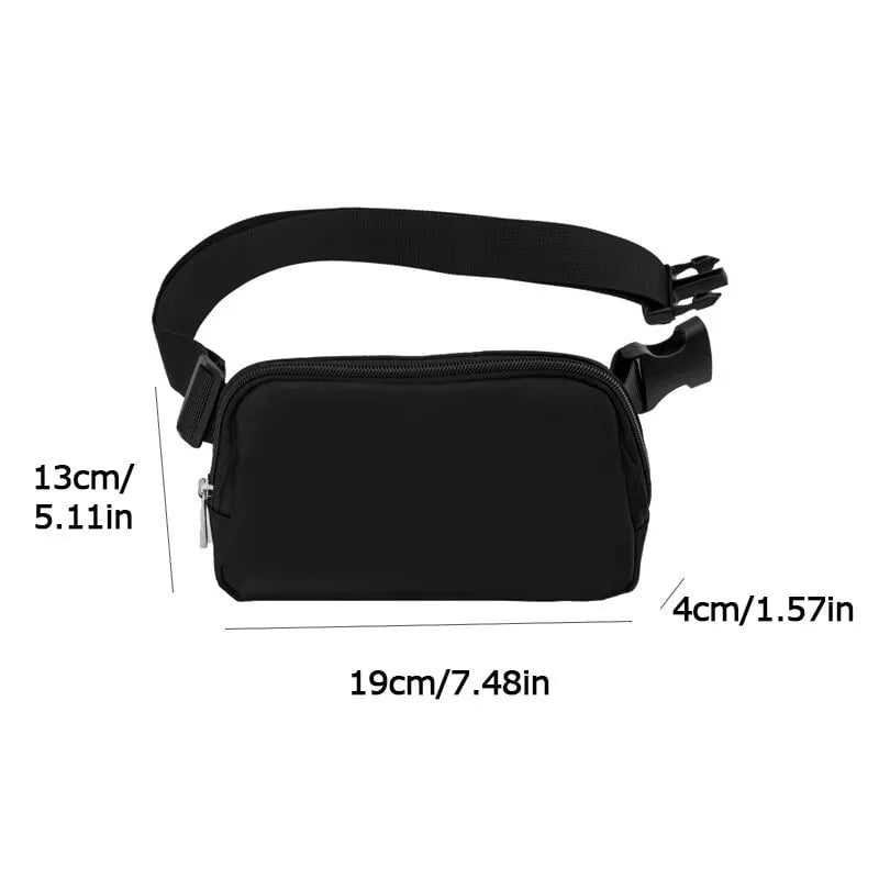 Storazone Casual Waist Bag Waterproof Portable Pack Zipper Chest Bag Outdoor Sports Crossbody Bag Casual Travel Belt Bag