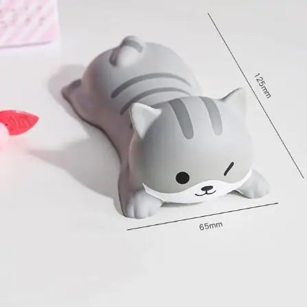 Storazone cat New Cute Wrist Rest Support For Mouse Pad Computer Laptop Arm Rest For Desk Ergonomic Kawaii Slow Rising Squishy Toys