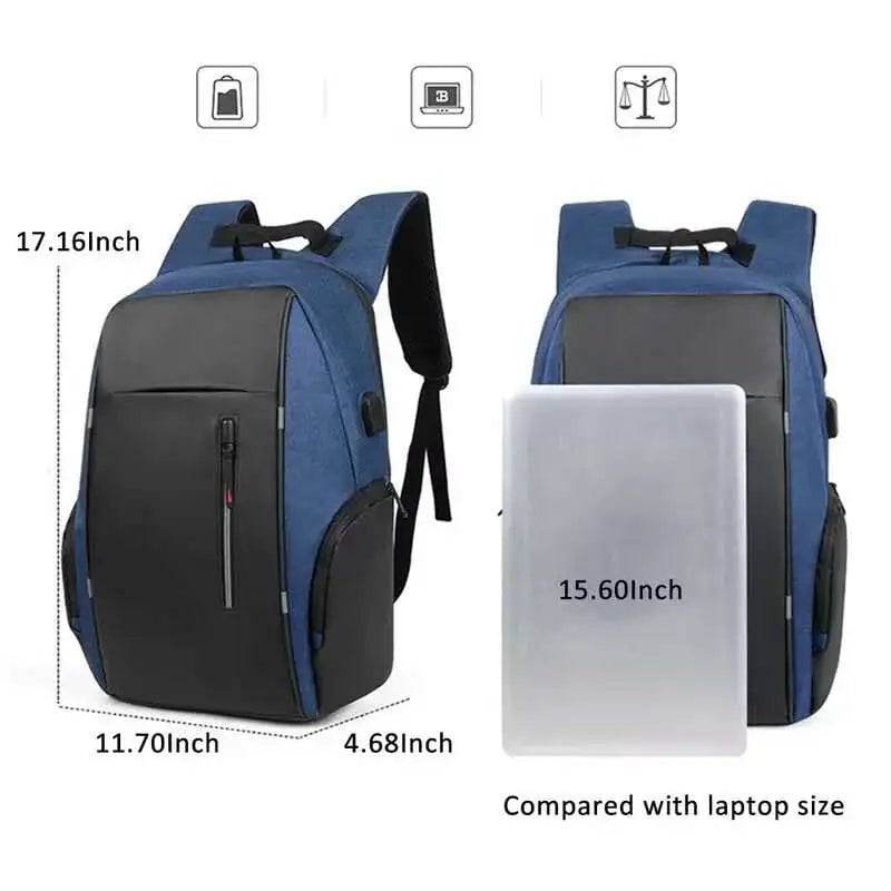 Storazone CEAVNI Backpack Men USB Charging Waterproof 15.6 Inch Laptop Casual Oxford Male Business Bag Mochila Computer Notebook Backpacks