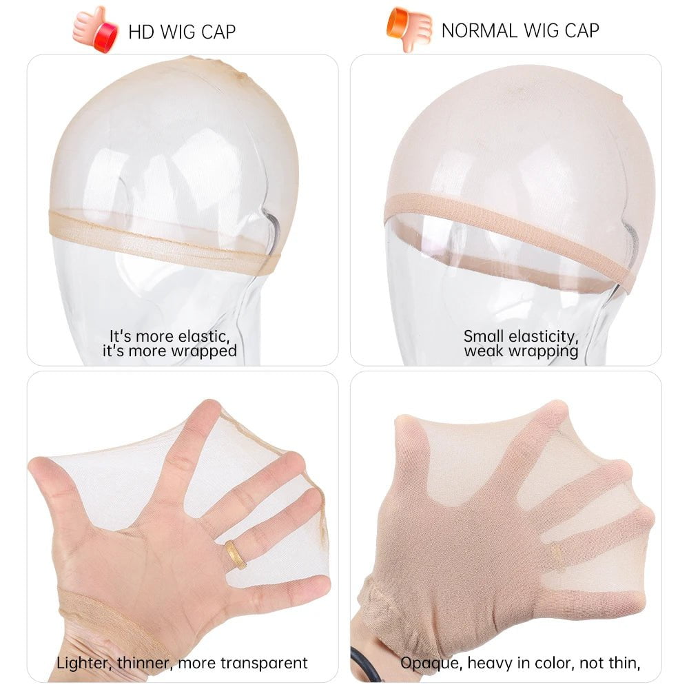 Storazone Cheap 10/20Pcs Hd Wig Thin Stocking Cap Wig Deluxe Wig Cap Hair Net For Weave Nylon Stretch Mesh Wig Cap Hd Wig Caps For Wigs