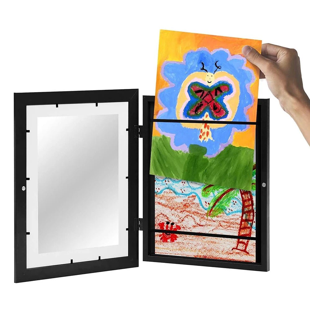 Storazone Children Art Frames Magnetic Front Opening for Poster Photo Drawing Paintings Pictures Kids Art Pictures Display Frames