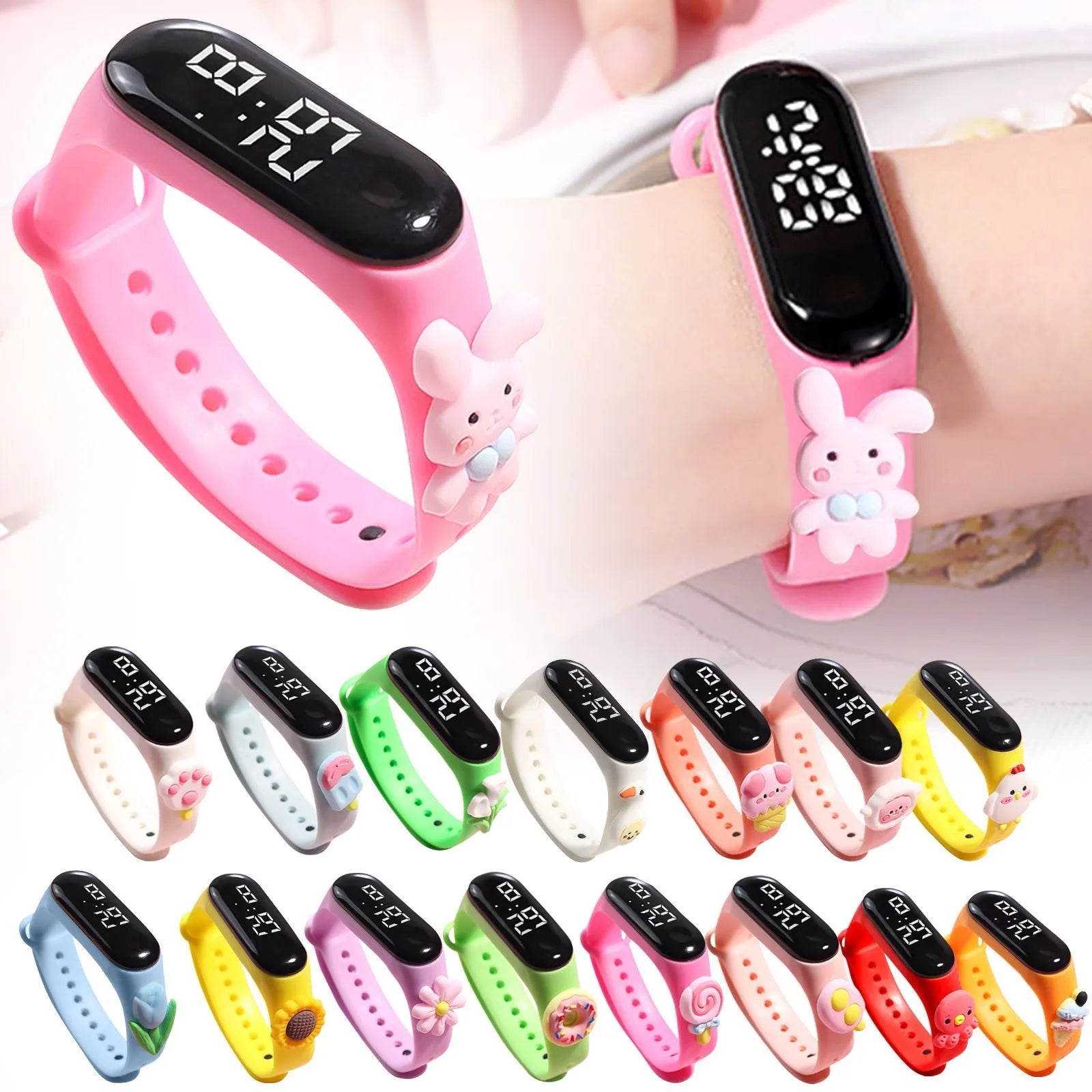 Storazone Children's Sports Smart Watch Outdoor Silicone Bracelet Electronic Watch Kids Bracelet Digital Watches Boys Girls reloj montre