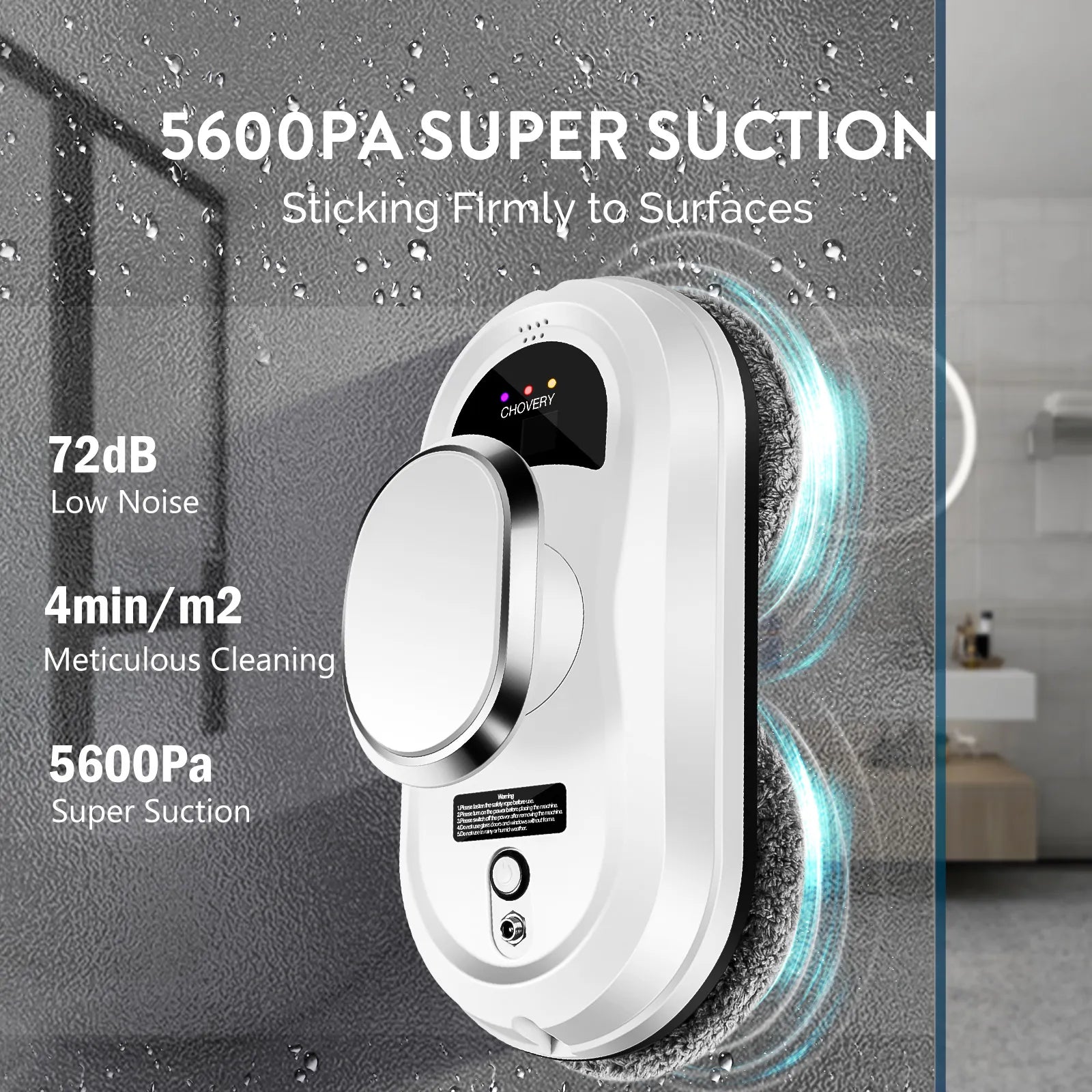 Storazone CHOVERY Robot vacuum cleaner window cleaning robot window cleaner electric glass limpiacristales remote control