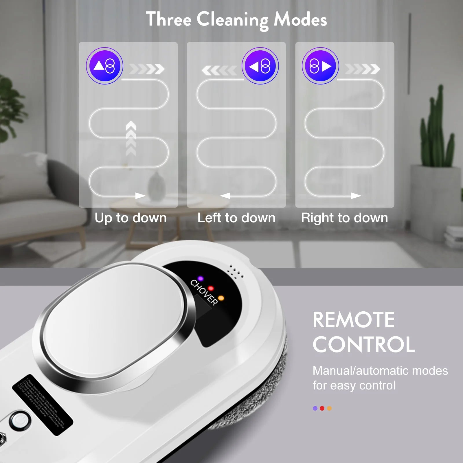 Storazone CHOVERY Robot Window Cleaner Window Cleaning Robot Smart Home  Robot Vacuum CleanerRemote Control Glass Cleaning Robots
