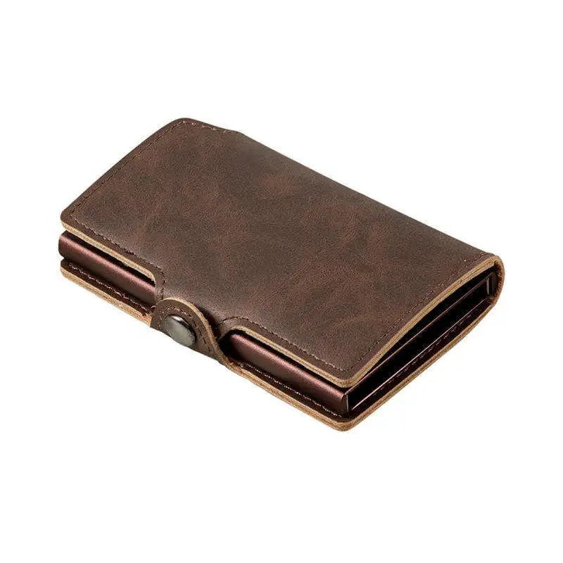 Storazone coffee Mens Slim Wallet with Money Clip Pop up RFID Blocking Credit Card Holder Minimalist Wallet for Men