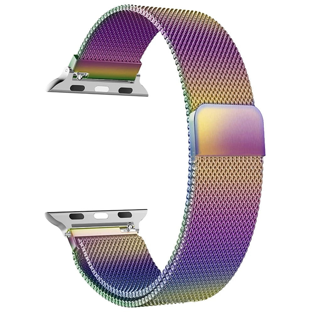Storazone colorful / 38mm 40mm 41mm milanese Loop Band for apple watch Strap Ultra 49mm 45mm 44mm 41mm 40mm Metal Wristband bracelet iwatch series 3 4 5 6 7 8 9 SE