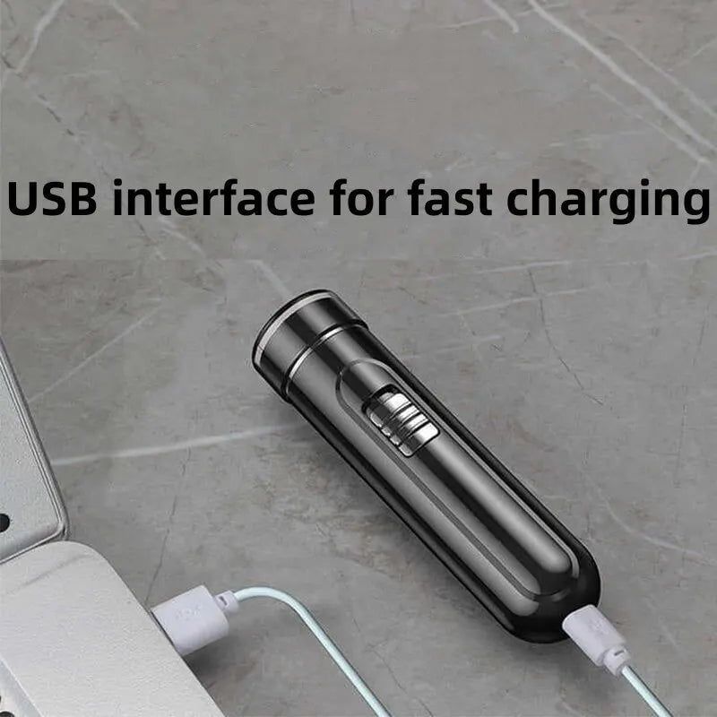 Storazone Compact & Convenient Electric Razor for Men - USB Rechargeable, Wet & Dry, Easy One-Button Use - Perfect for Home, Car & Travel!