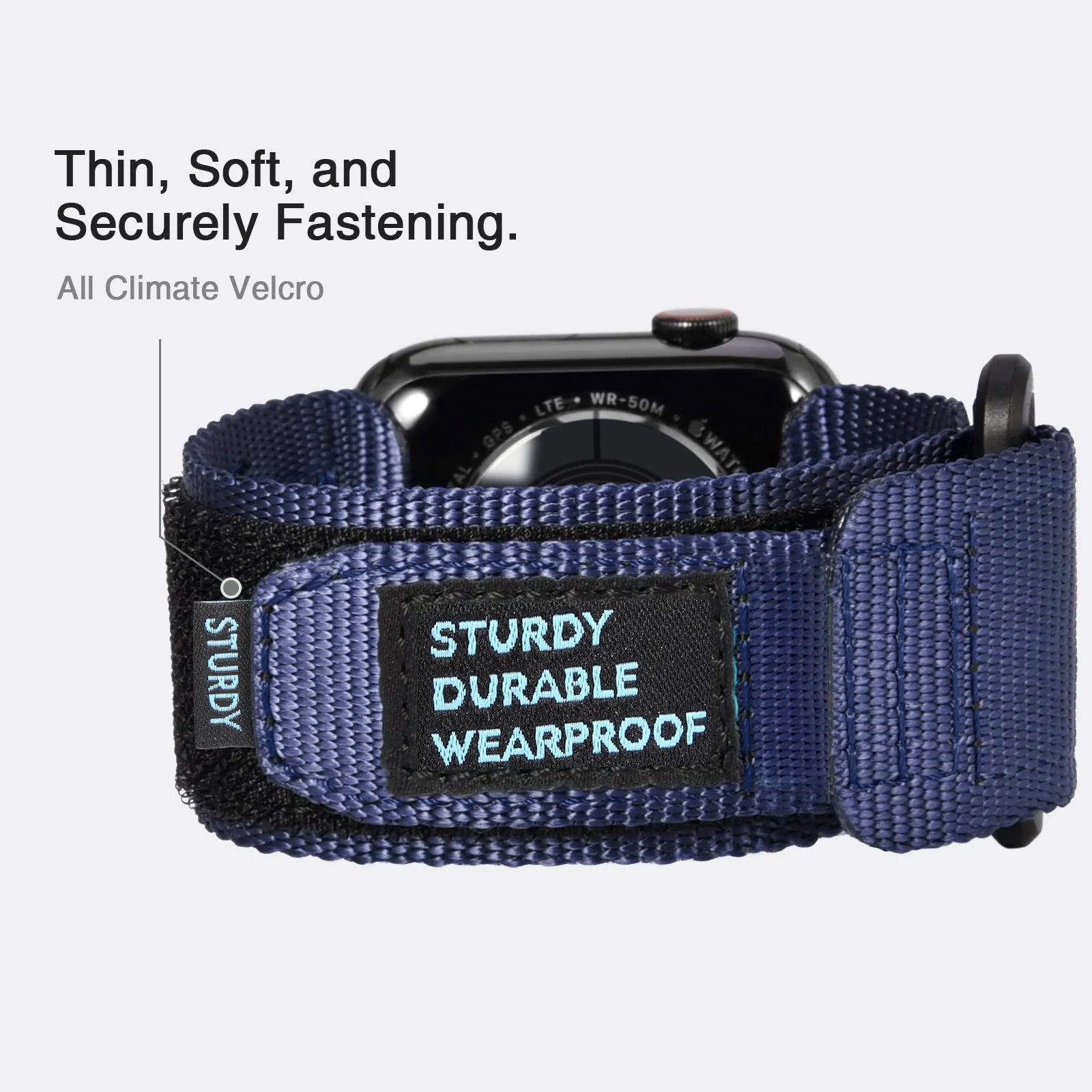 Storazone Compatible with Apple Watch Series 9/8/7 6/5/4/SE Ultra 2/3 Nylon Woven Band Designed to fit 49mm 42mm 44mm 45mm 38mm 40mm 41mm
