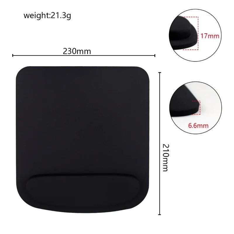 Storazone Computer Game Mouse Pad Environmental Eva Ergonomic Mousepad Wrist Pad Solid Color Comfortable Mouse Mats For Office Accessories