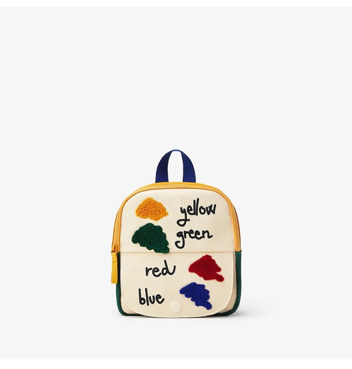 Storazone Cover(23X21X8cm) New Embroidery Sun Long Neck Small Dinosaur Backpack Hook Hair Embroidered Cartoon Canvas Kindergarten Children Backpack