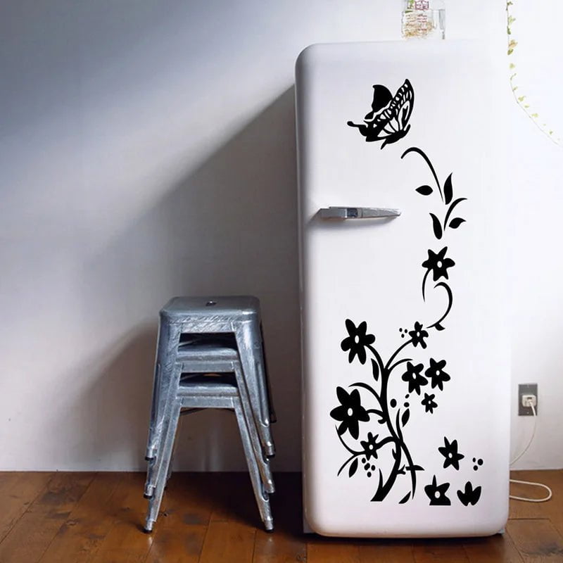 Storazone Creative Butterfly Refrigerator Sticker Home Decoration Kitchen Mural DIY Wall Stickers Party Sticker Kids Room Wallpaper