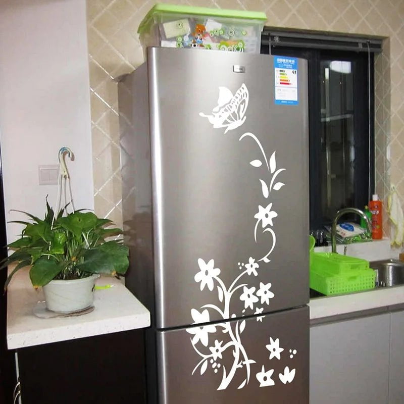 Storazone Creative Butterfly Refrigerator Sticker Home Decoration Kitchen Mural DIY Wall Stickers Party Sticker Kids Room Wallpaper