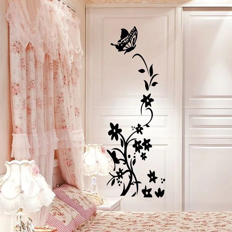 Storazone Creative Butterfly Refrigerator Sticker Home Decoration Kitchen Mural DIY Wall Stickers Party Sticker Kids Room Wallpaper